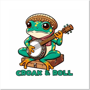 Banjo frog Posters and Art